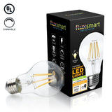 Dimmable A19 LED Filament Light Bulb - 8 Watt, 800 Lumen - 2700K Warm White, E26 Base, 60W Incandescent Bulb Equivalent