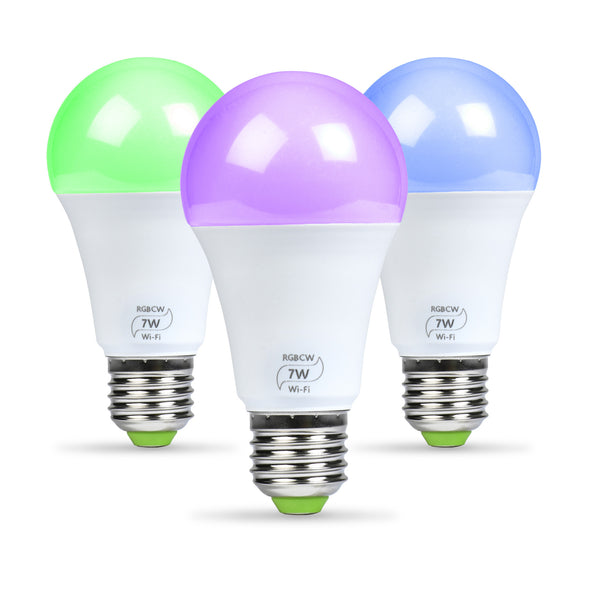Foco LED inteligente con WiFi, de Flux; con luces que cambian de color,  regulables desde el smartphone (funciona con iPhone, iPad, teléfonos  Android y