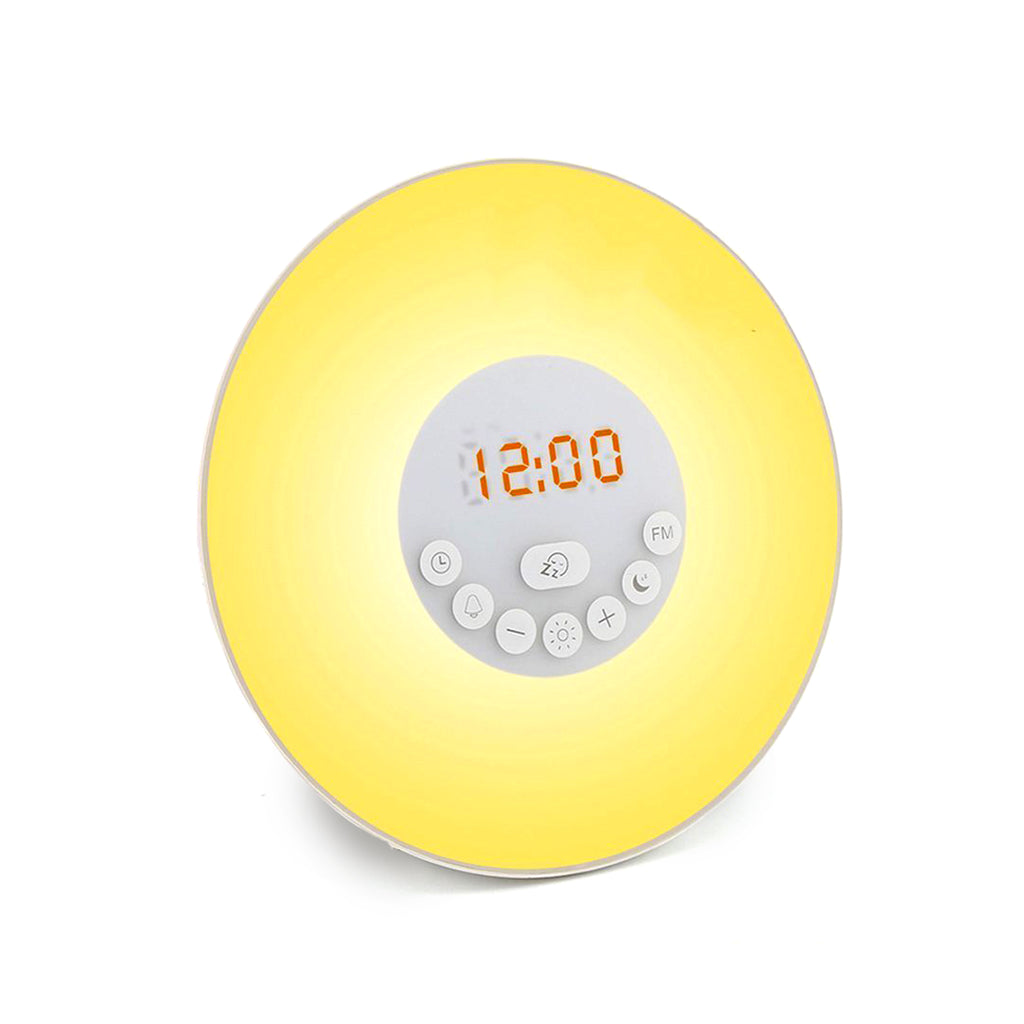 Sunrise Alarm Clock with 8 Natural Sounds and 7 Color Night Light