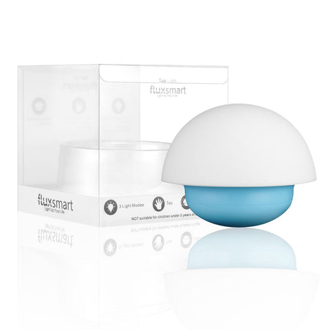 FluxSmart Tap Portable LED Night Light - Tap to Change Color, Battery Operated and BPA-Free