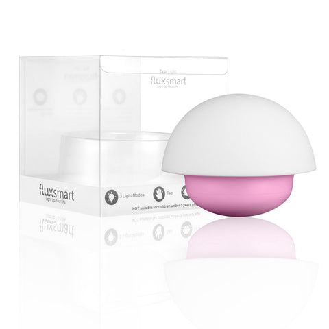 FluxSmart Tap Portable LED Night Light - Tap to Change Color, Battery Operated and BPA-Free
